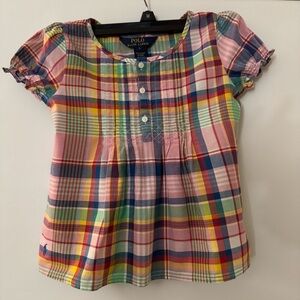 Polo by Ralph Lauren Kids Colorful Plaid Blouse